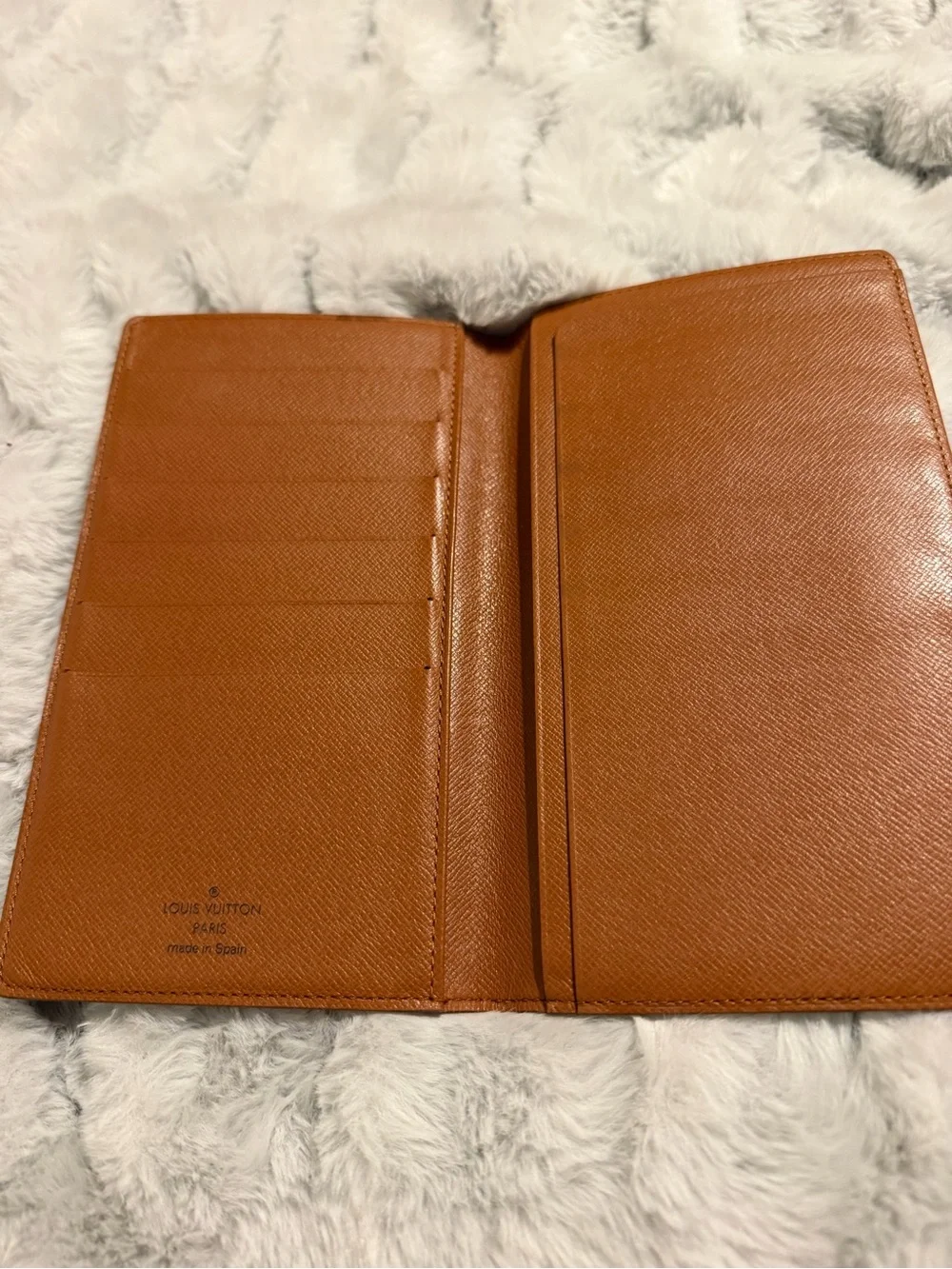 Louis Vuitton Monogram Long Wallet in Brown and Gold Print